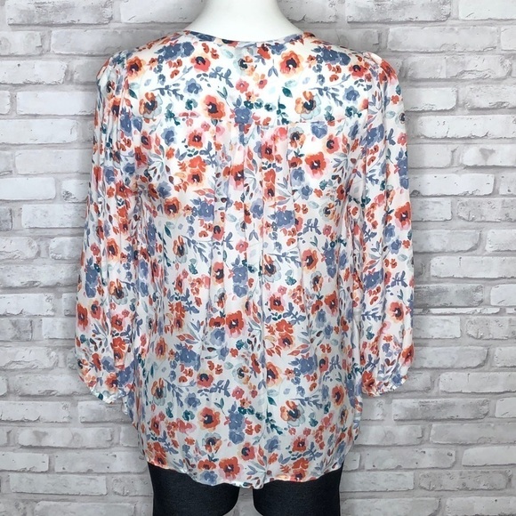 Joie silk Barba floral print top, NWT, XS - Picture 5 of 8